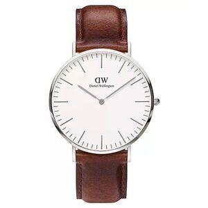 Daniel Wellington Men's Classic Saint Mawes Brown Leather Watch 40mm